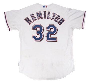 2011 Josh Hamilton Game Worn Texas Rangers Home HR Jersey (MLB Authenticated)